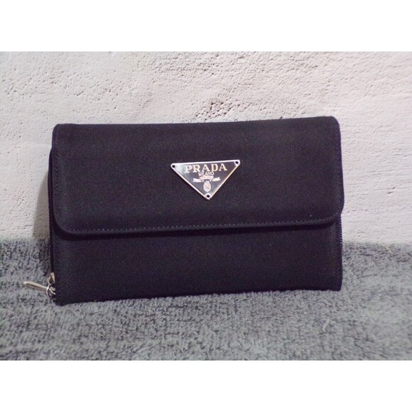 Prada Handbag with Wallet Black w/Silver Accents - Picture 8 of 11